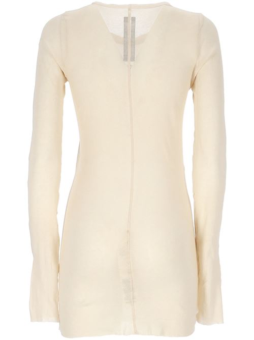 Forever rib ls t in light beige mini rib jersey RICK OWENS | RP01E7202MR21